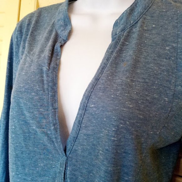 ---  VOLCOM Blue Long Sleeve Shirt Medium - Picture 2 of 2